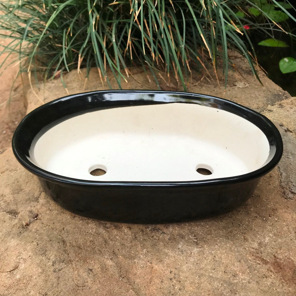 Bonsai Oval Ceramic Planter
