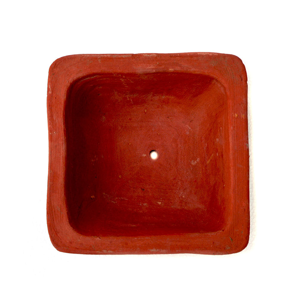 Set Of 3 Medium Conical Lined Terracotta Pot