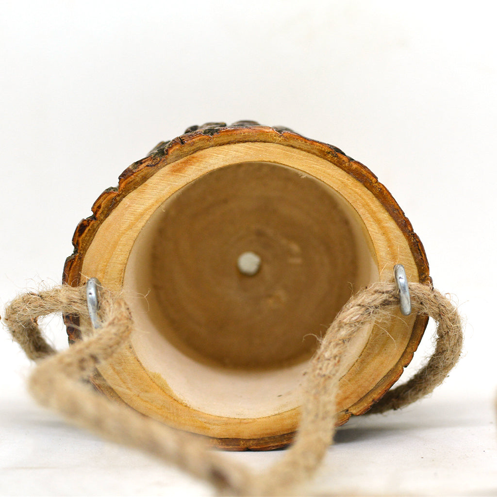  Timber Tambour Hanging Planter
