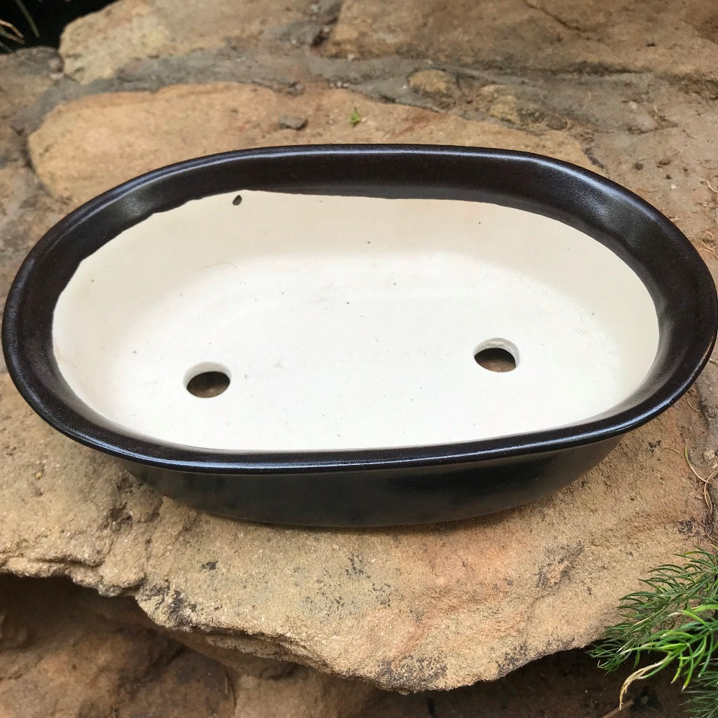  Bonsai Oval Ceramic Planter