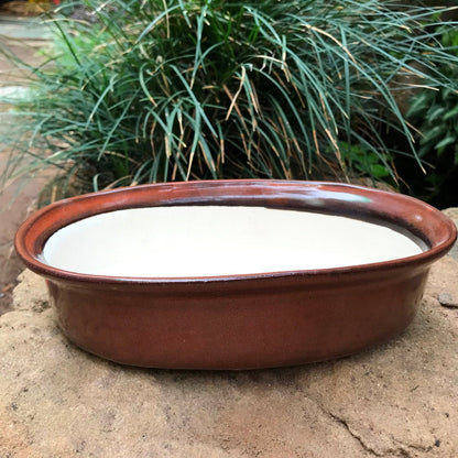  Bonsai Oval Ceramic Planter