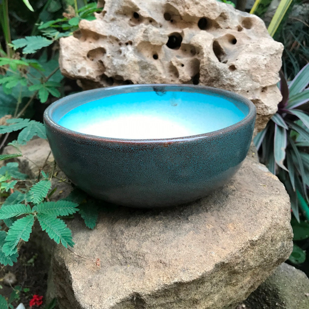  Exotic Metallic Bonsai Ceramic Pot (Medium)