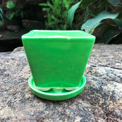  On The Move Ceramic Pot With Tray