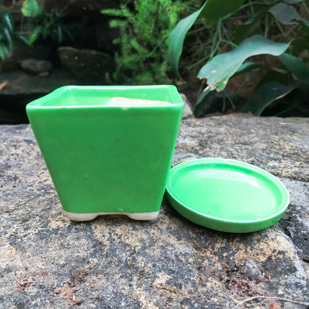  On The Move Ceramic Pot With Tray