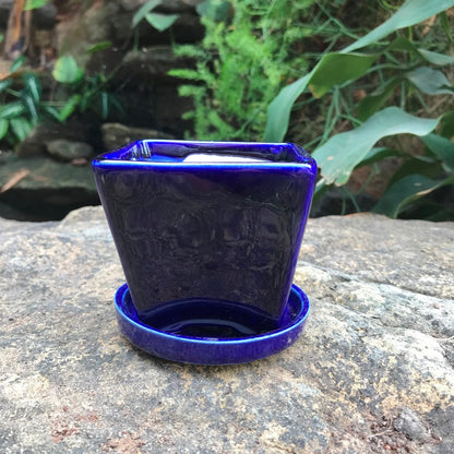  On The Move Ceramic Pot With Tray