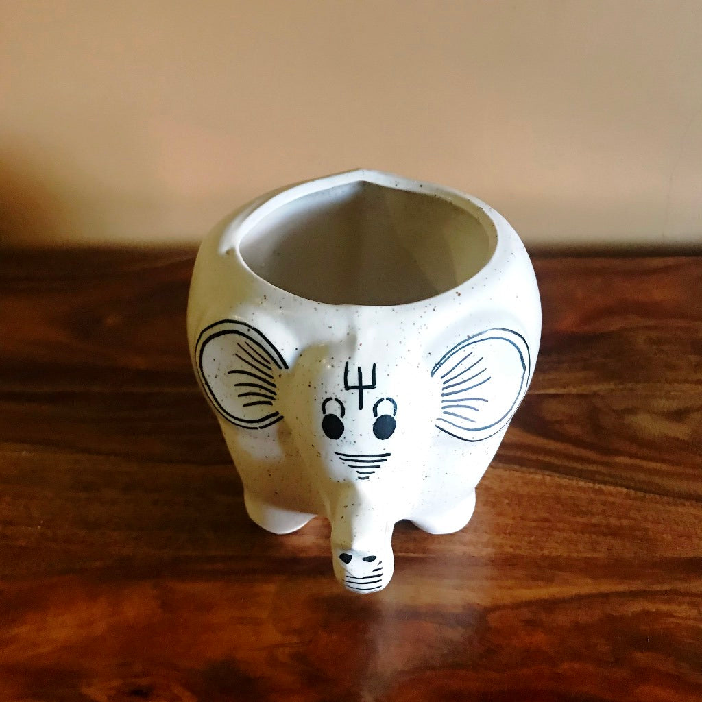  Designer Elephant Ceramic Planter