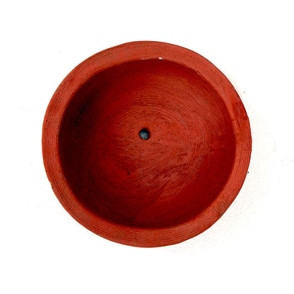  Set Of 3 Medium Circular Terracotta Pot