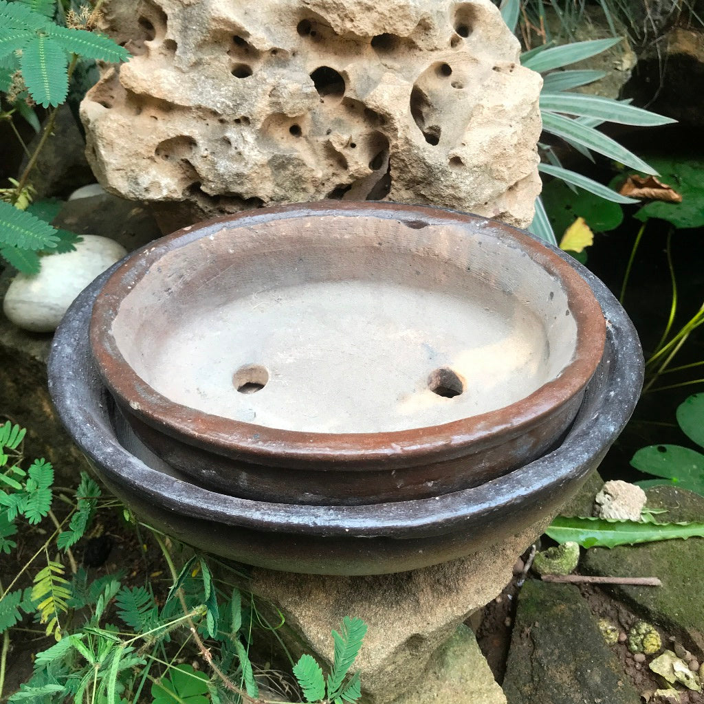  Singe Bonsai Ceramic Tray Set