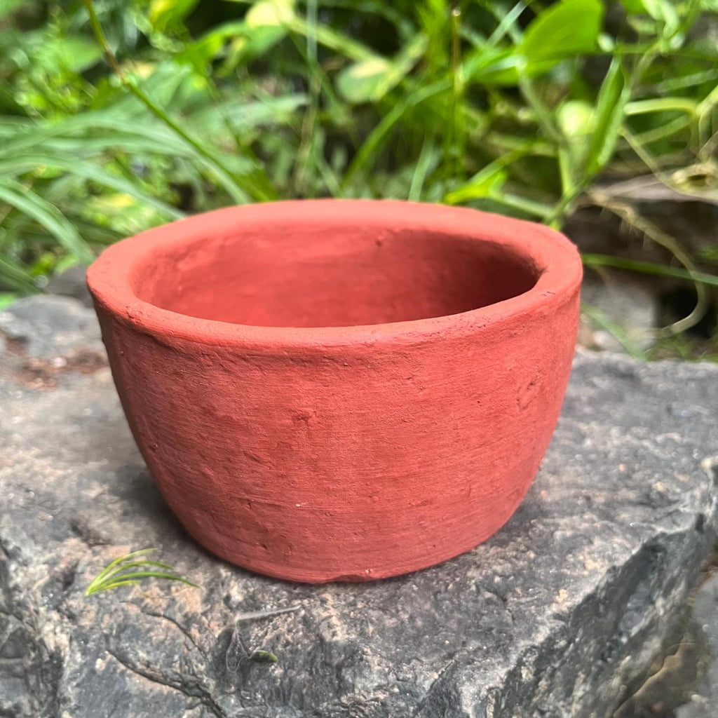  Set Of 4 Round Bonsai Terracotta Pots