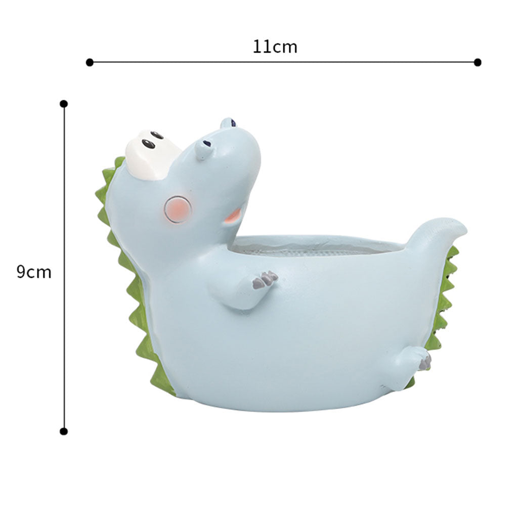  Sleeping Dinosaur Resin Succulent Pot
