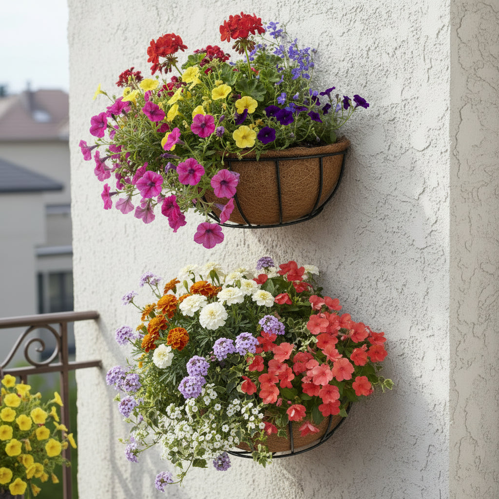  Coir Basket Wall Mounted-Set Of 2