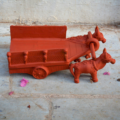  Bullock Cart Pot Stand