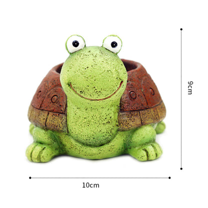  Cute Tortoise Resin Succulent Pot