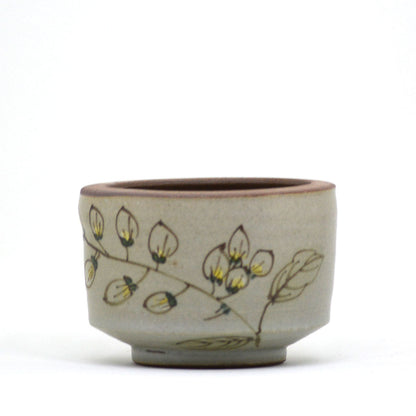  A Feather Imprint Ceramic Pot