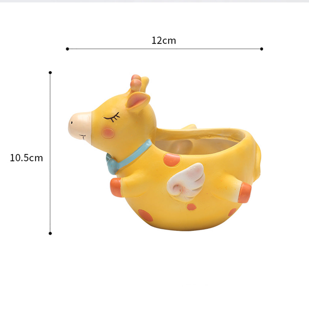  Cute Flying Giraffe Resin Succulent Pot
