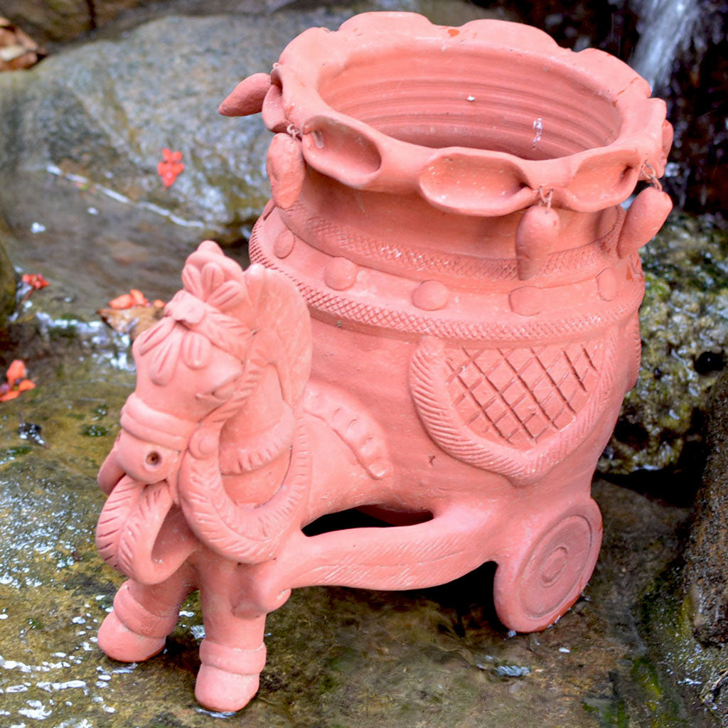  Terracotta Horse Planter