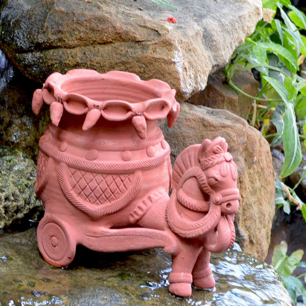  Terracotta Horse Planter