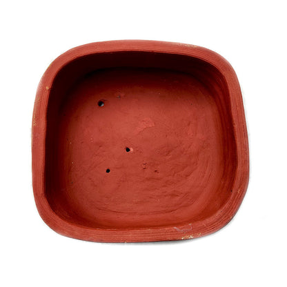  Set Of 2 Plain Rectangular Rounded Edged Terracotta Pot