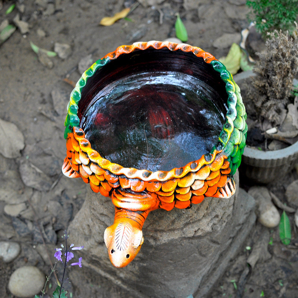  Terracotta Tortoise Planter (Hand Painted)
